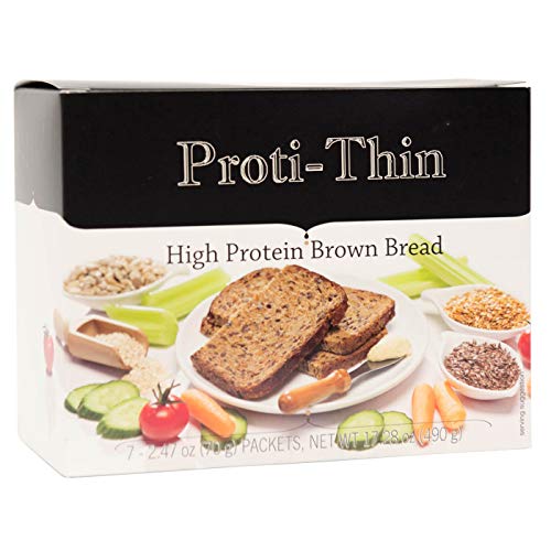 Proti-Thin High Protein Brown Bread - 3 Slices Per Serving - 7 S