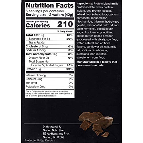 Proti-Thin High Protein Chocolate Wafer Squares, 15G Protein, Lo