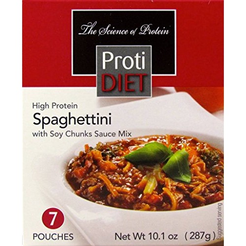 Protidiet Spaghettini With Soy Chunks Sauce Mix 7 Pouches Of 1.