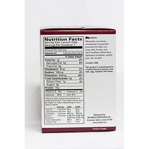 Protidiet Chocolate Flavor High Protein Instant Pudding Mix 7 -