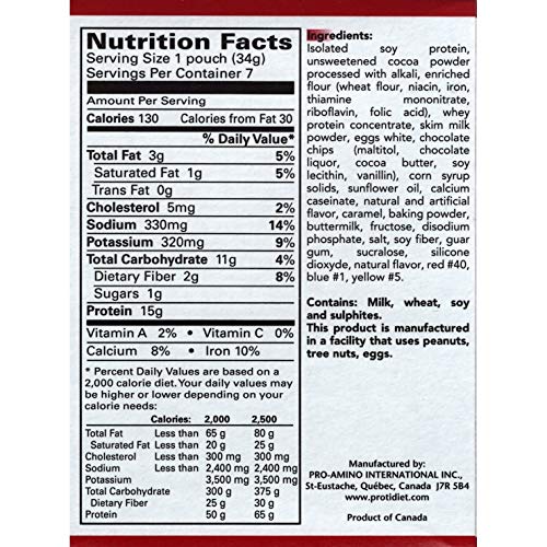 Protidiet Dessert - Chocolate Fudge Cake - 7 Servings - High Pro