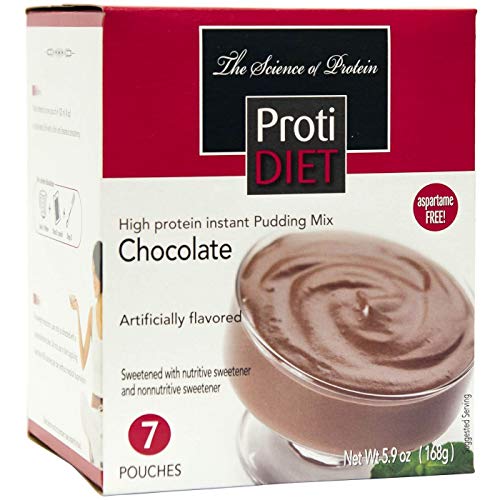 Protidiet Protein Pudding - Chocolate 7/Box - High Protein 15G