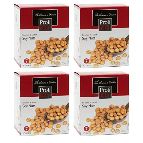Protidiet - Roasted Soy Nuts Packs Roasted Soy Nuts, 4 Pack