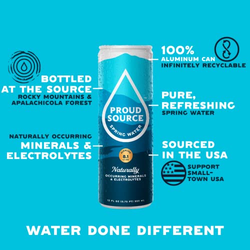 Proud Source Alkaline Spring Water, Natural Minerals + Electroly...