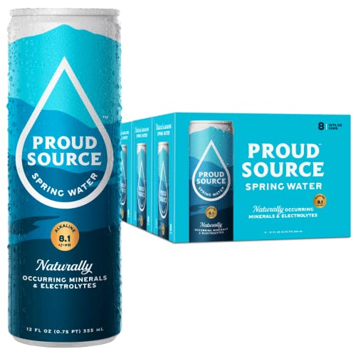 Proud Source Alkaline Spring Water, Natural Minerals + Electroly...