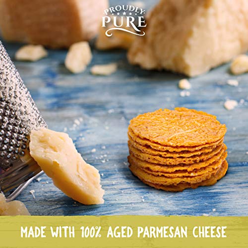 Keto Snacks Salty Parmesan Cheese Crisps Bread Lemon Pepper Pac