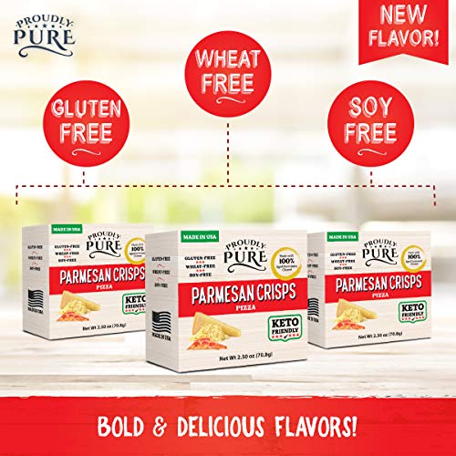Keto Snacks Salty Parmesan Cheese Crisps Bread Pizza Pack Of 3