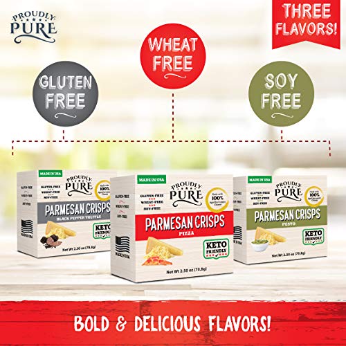 Keto Snacks Salty Parmesan Cheese Crisps Bread Variety Pack Of