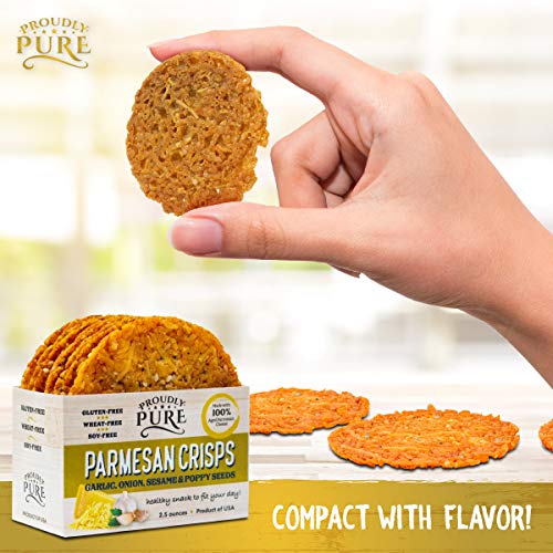 Proudly Pure Parmesan Cheese Crisps - Keto Snacks Zero Carb Crun