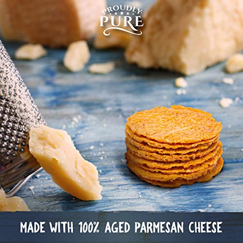 Proudly Pure Parmesan Cheese Crisps - Keto Snacks Zero Carb Crun
