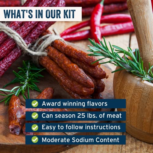 PS Seasoning Smoked Polish Sausage Kit- Includes Seasoning, Casi...