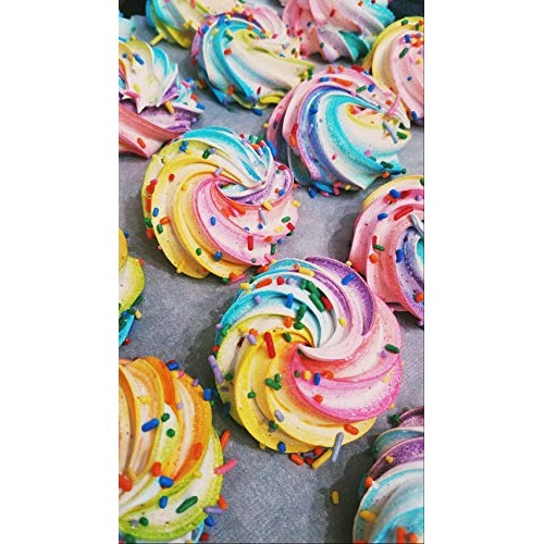Unicorn Farts - Vanilla 3 Oz Italian Meringue Cookies