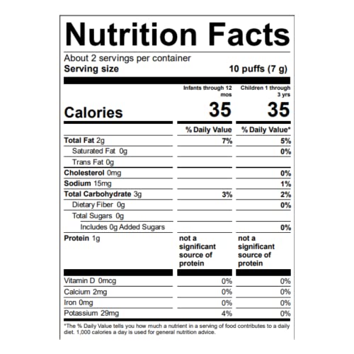 Puffworks Baby Organic Peanut Butter Puffs, Perfect for Early Pe...