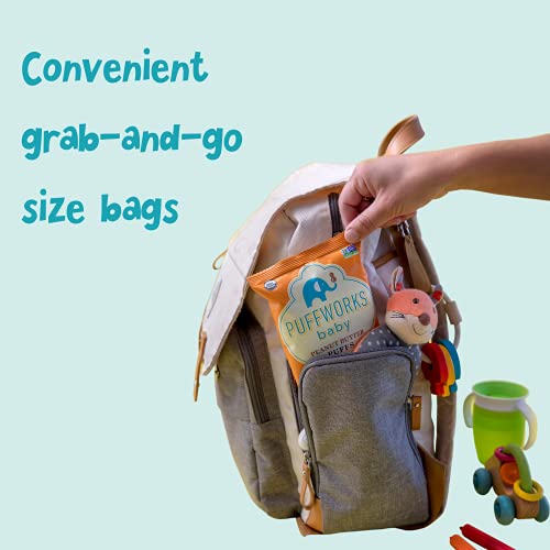 Puffworks Baby Organic Peanut Butter Puffs, Perfect for Early Pe...