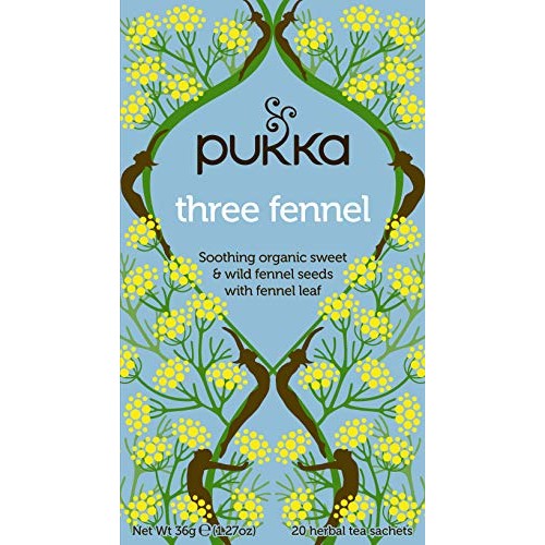 Organic Three Fennel Tea With Sweet Wild Fennel 20 Tea Bags