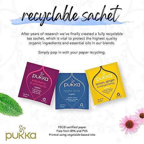 Pukka Organic Herbal Tea Collection, Five Herbal Blends, 20 Tea ...