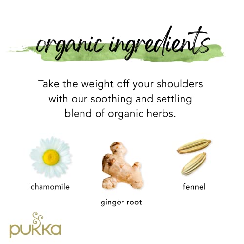 Pukka Organic Tea Bags, Relax Herbal Tea, Chamomile, Cardamon an...