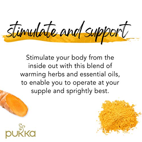 Pukka Organic Tea Bags, Turmeric Active Herbal Tea with Ginger a...