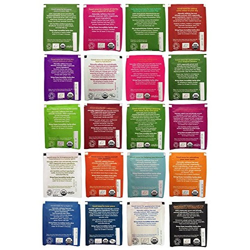 Pukka Tea Organic Variety Pack With 20 Flavors, 2 Of Each 40 Co