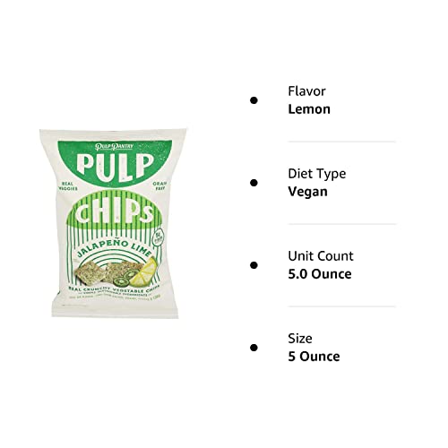 Pulp Pantry Jalapeno Lime Pressed Vegetable Chips, 5 OZ