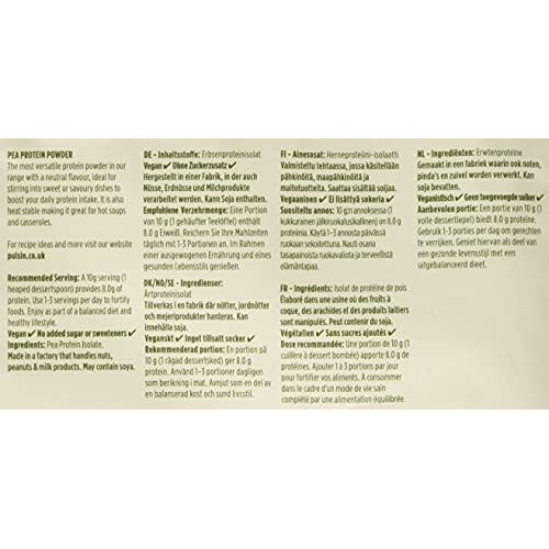 Pulsin Protein Isolate, Pea, 0.58 Pound