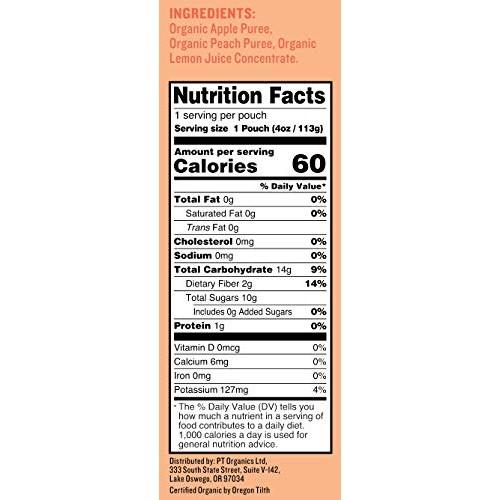 Peter Rabbit Organics Apple And Peach, Fruit Snack Squeeze Pouch