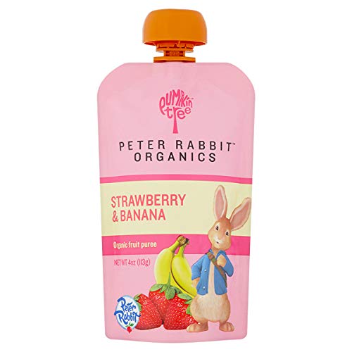 Peter Rabbit Organics Strawberry And Banana Pure Fruit Snack, 4