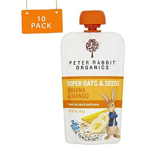 Peter Rabbit Organics Super Oats &Amp; Seeds, Banana &Amp; Mango Puree S