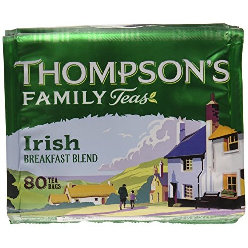 Thompsons Punjana Irish Breakfast 80 Teabags 8.82Oz X 1 Pack