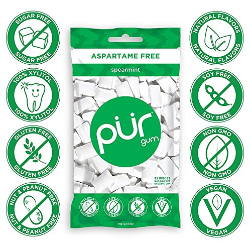 Pur Gum 3 Flavor Assortment Spearmint, Cinnamon, Peppermint, Pa
