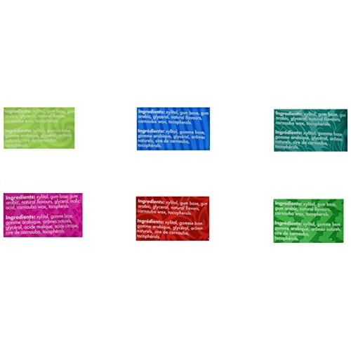 Pur Gum 6 Flavor Assortment Spearmint, Peppermint, Pomegranate M