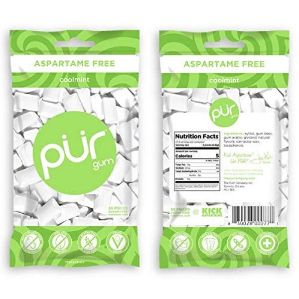 Pur Gum Variety Pack - Cool Mint, Chocolate Mint, Cinnamon And B