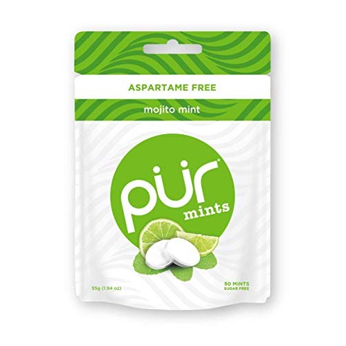 Pur 100% Xylitol Breath Mints, Mojito Lime Mint, 50 Count Pack