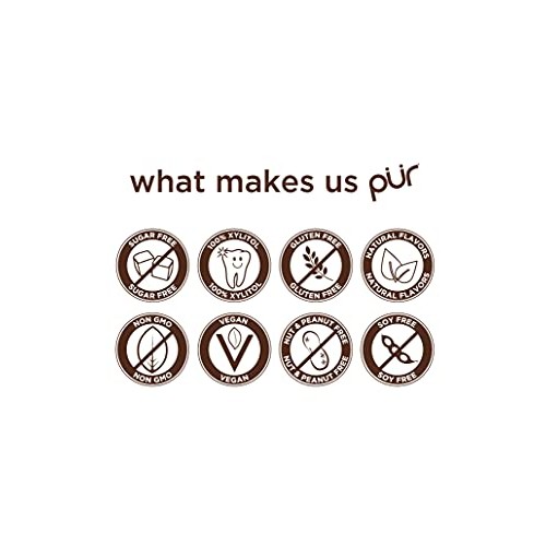 Pur 100% Xylitol Chewing Gum, Sugarless Coolmint, Sugar Free &Amp; A