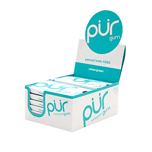 Pur 100% Xylitol Chewing Gum, Wintergreen, Sugar-Free + Aspartam