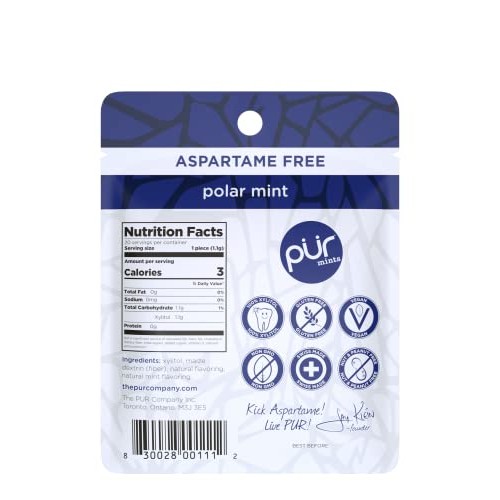 PUR Mints | Sugar Free Mints | 100% Xylitol | Vegan, Aspartame F...