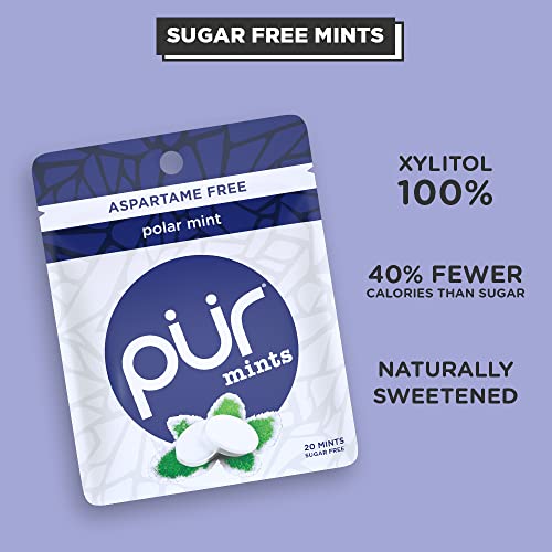 PUR Mints | Sugar Free Mints | 100% Xylitol | Vegan, Aspartame F...