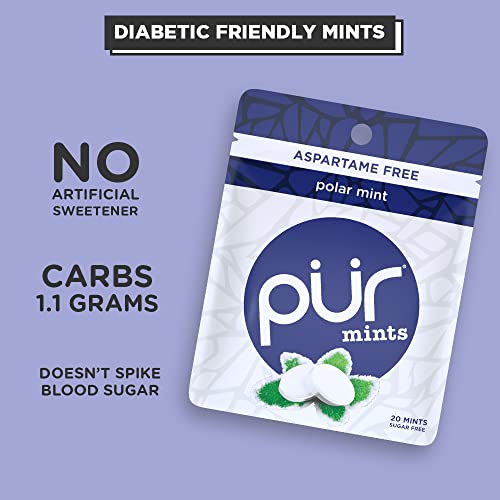 PUR Mints | Sugar Free Mints | 100% Xylitol | Vegan, Aspartame F...