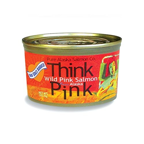 No Salt Added Thinkpink Wild Alaska Pink Salmon 12 7.5 Oz Cans