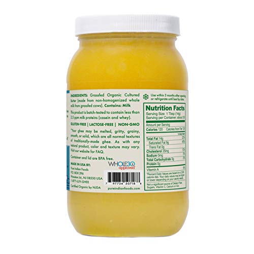 Grassfed Organic Cultured Ghee 15 Oz
