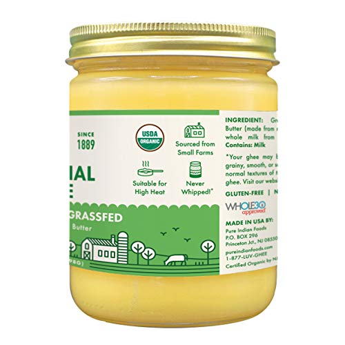 Grassfed Organic Original Ghee - By Pure Indian Foods, 14 Oz, Pa