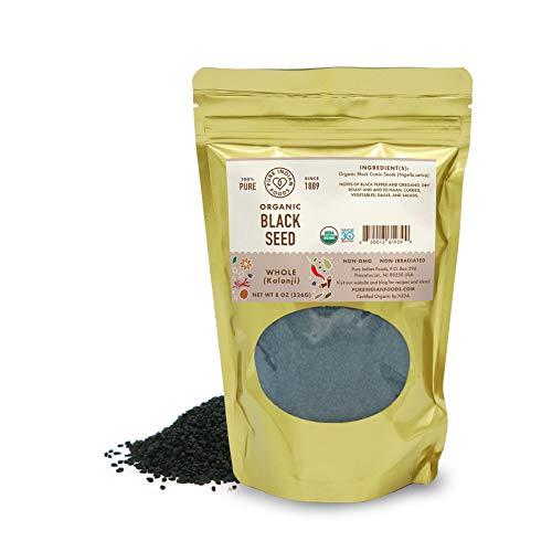 Pure Indian Foods Organic Black Seed Nigella Sativa / Black Cum