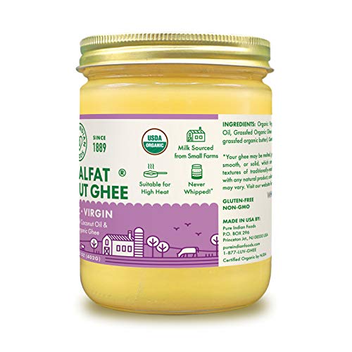 Pure Indian Foods Primalfat Coconut Ghee 14.2 Oz, Virgin &Amp; Certi