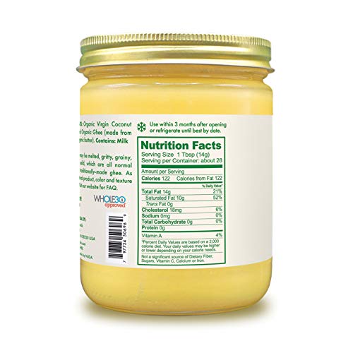 Pure Indian Foods Primalfat Coconut Ghee 14.2 Oz, Virgin &Amp; Certi