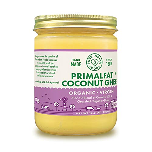 Pure Indian Foods Primalfat Coconut Ghee 14.2 Oz, Virgin &Amp; Certi