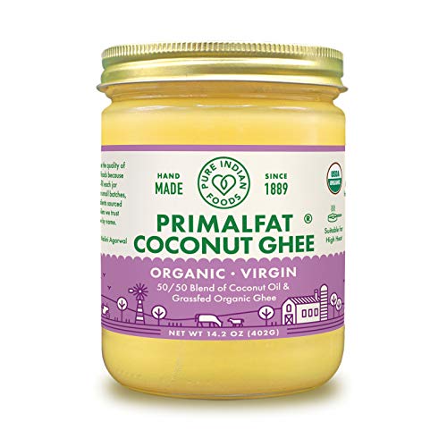 Pure Indian Foods Primalfat Coconut Ghee 14.2 Oz, Virgin &Amp; Certi