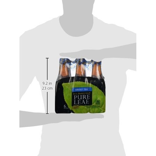Pure Leaf Iced Tea, Sweet Tea, Black Tea, 18.5 Oz Pack Of 6