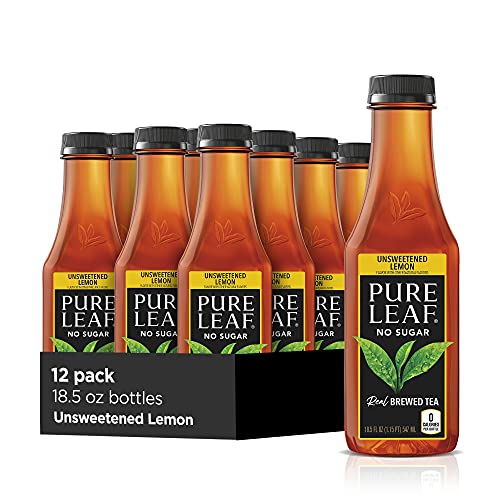 Pure Leaf Iced Tea Unsweetened Black Tea With Lemon, Unsweetened
