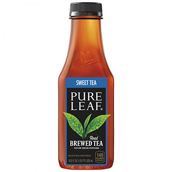Pure Leaf Iced Tea, Sweet Tea, Real Brewed Black Tea, 16.9 Ounce