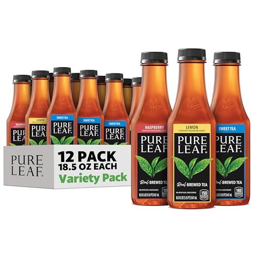 Pure Leaf Iced Tea, Sweetened 3 Flavor Variety Pack, 18.5 Fl Oz ...